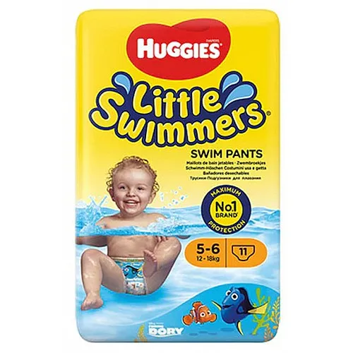 Huggies Памперс гащички за плуване Little Swimmers Размер 5-6 12-18кг 11бр