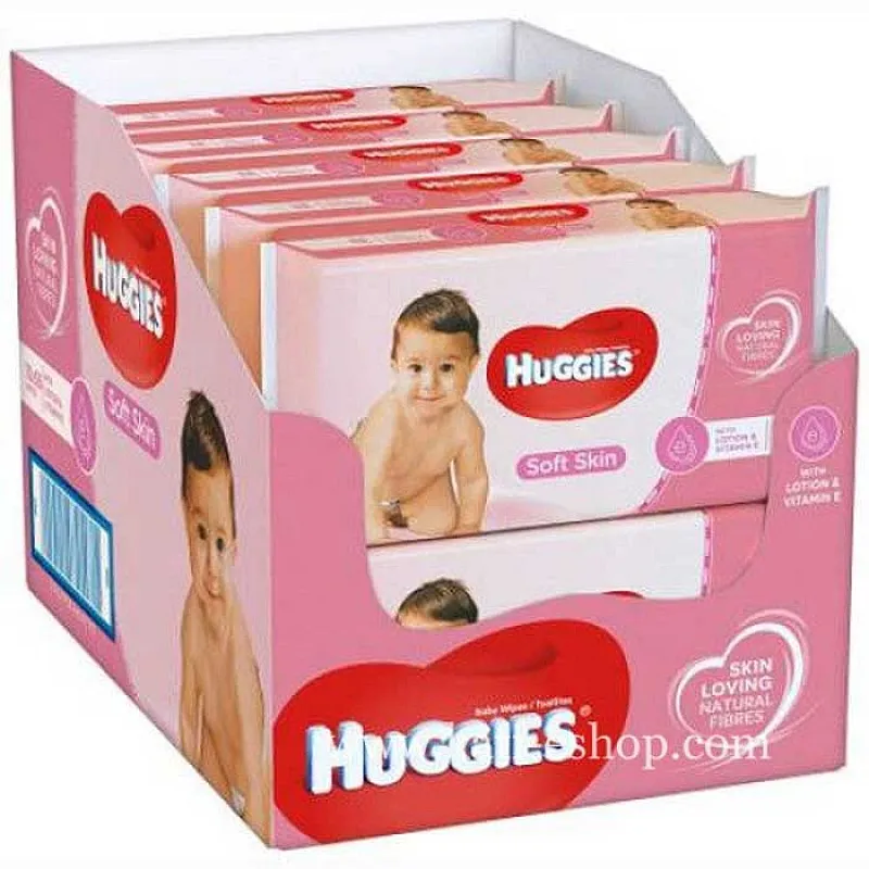 HUGGIES Мокри кърпички Soft 10x56бр.