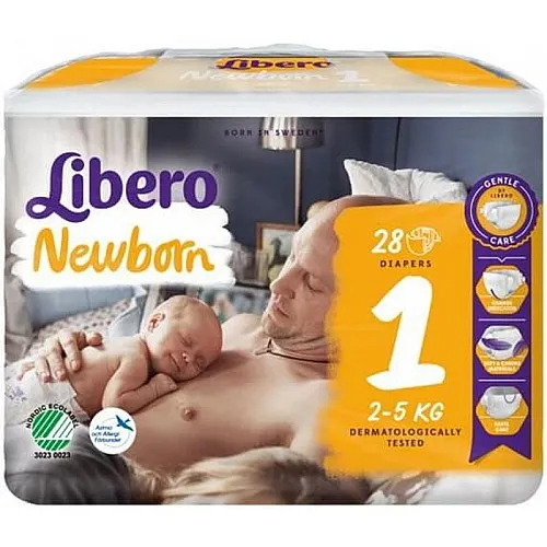 LIBERO NEWBORN 1 Пелени 2-5кг  24 бр.