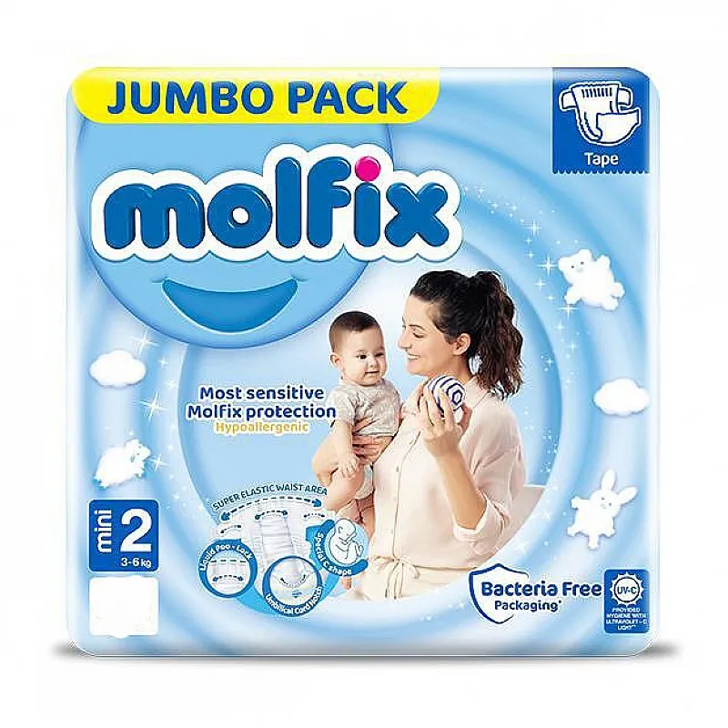 Molfix Jumbo Pack 2 Mini 3-6кг - 68бр.