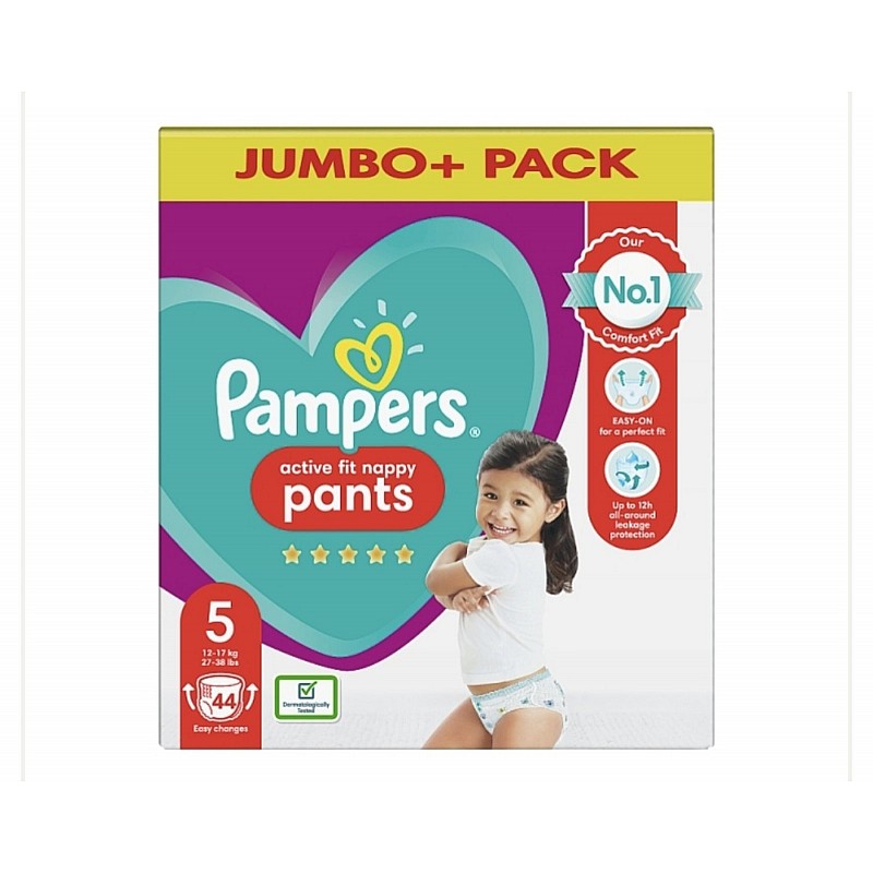 Pampers Гащички за еднократна употреба Active fit 5 12-17кг 44бр.