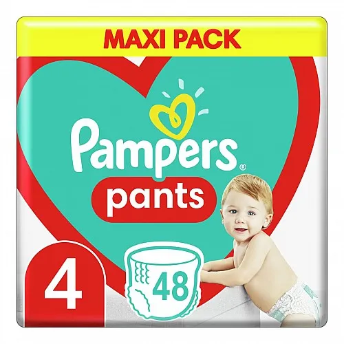 Pampers Гащички за еднократна употреба 4 Maxi 9-15 кг - 48бр.