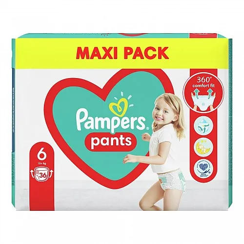 Pampers Гащички за еднократна употреба 6 Extra Large 15+ кг - 36бр.