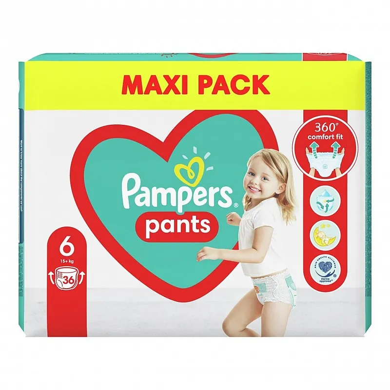 Pampers Гащички за еднократна употреба 6 Extra Large 15+ кг - 36бр.