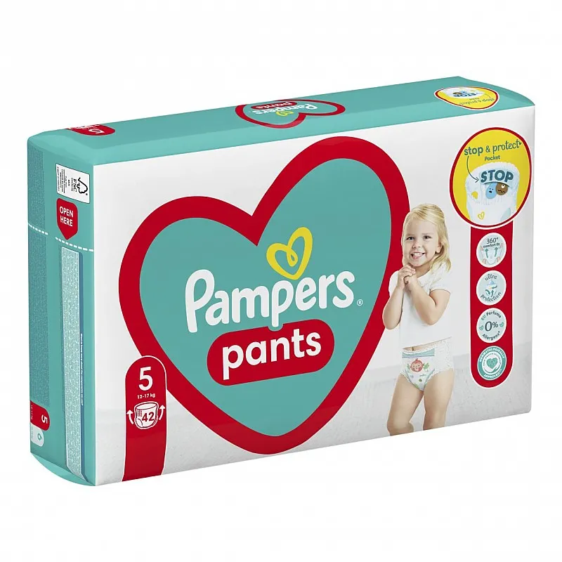 Pampers Гащички за еднократна употреба 5 Junior 12-17 кг - 42бр.