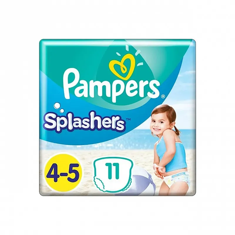 Pampers Splashers Бански гащички за еднократна употреба 9-15кг 11бр.