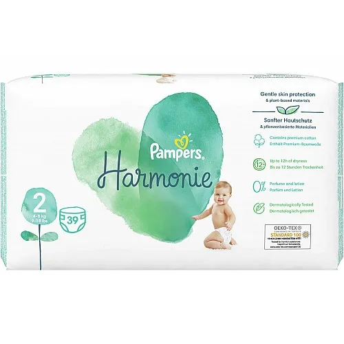 Pampers Пелени Pure Harmonie 2 4-8кг 39бр.