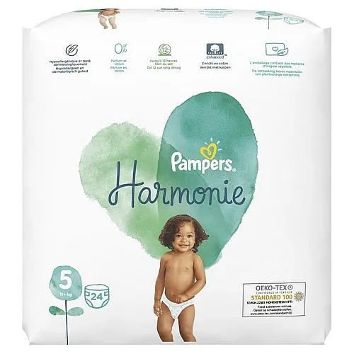Pampers Пелени Pure Hamonie 5 11+кг 24бр.