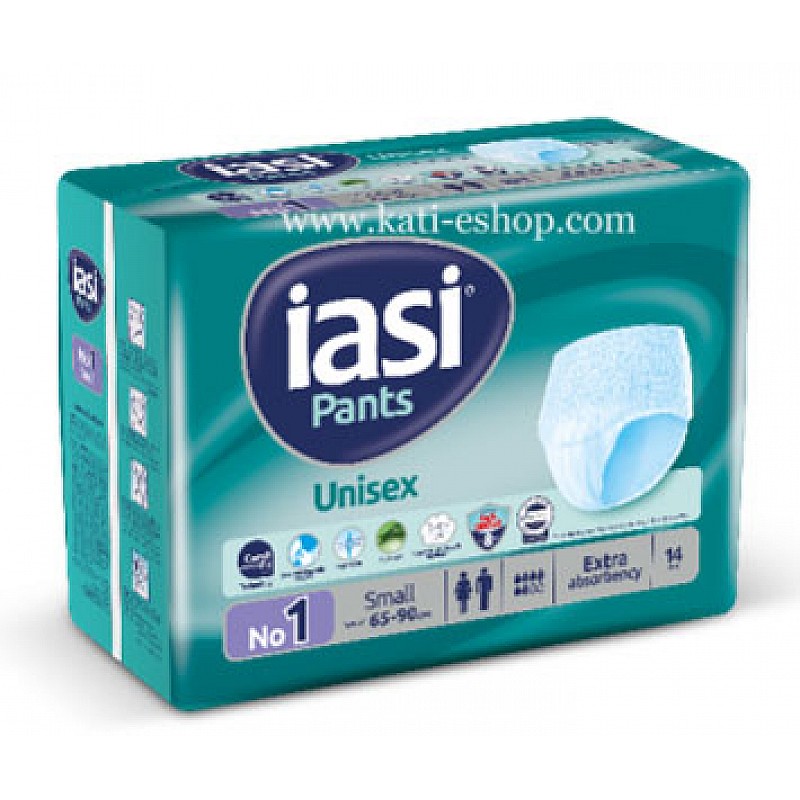 Абсорбиращи гащи за възрастни IASI S 14бр. ( талия 65-90см )
