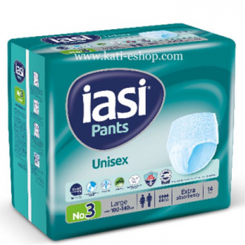 Абсорбиращи гащи за възрастни IASI L 14бр. ( талия 100-140см )