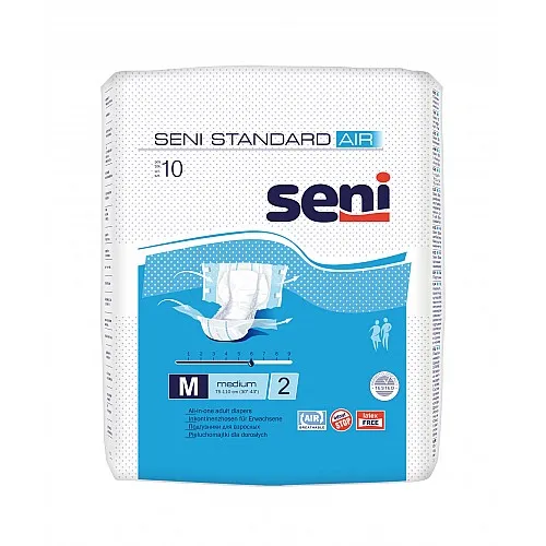 Памперси за възрастни Seni Standart Air M 10бр. ( талия 75-110см )