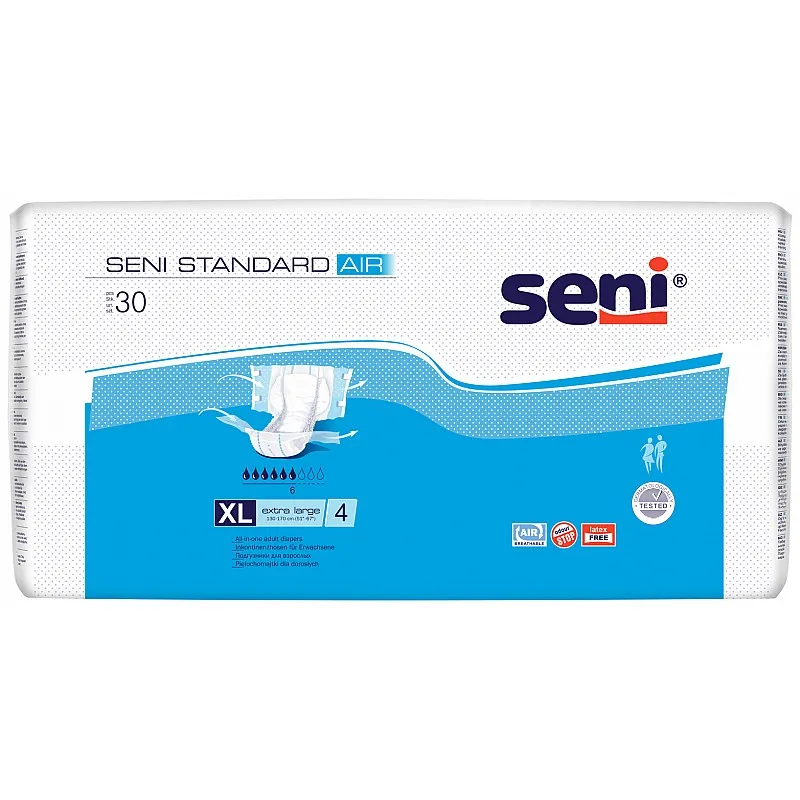 Памперси за възрастни Seni Standart Air XL 30бр. ( талия 130-170см )