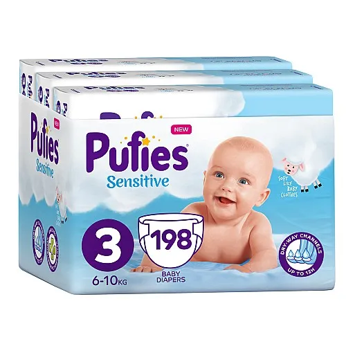 Pufies Sensitive 3 Midi 6-10кг 198бр.