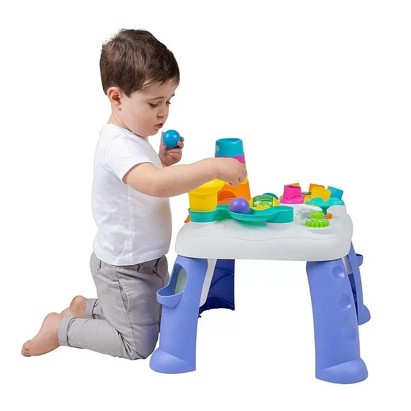 PLAYGRO Активна играчка Учебна маса със светлини и звуци за подрастващи деца 20м+, включени 3 цветни топки