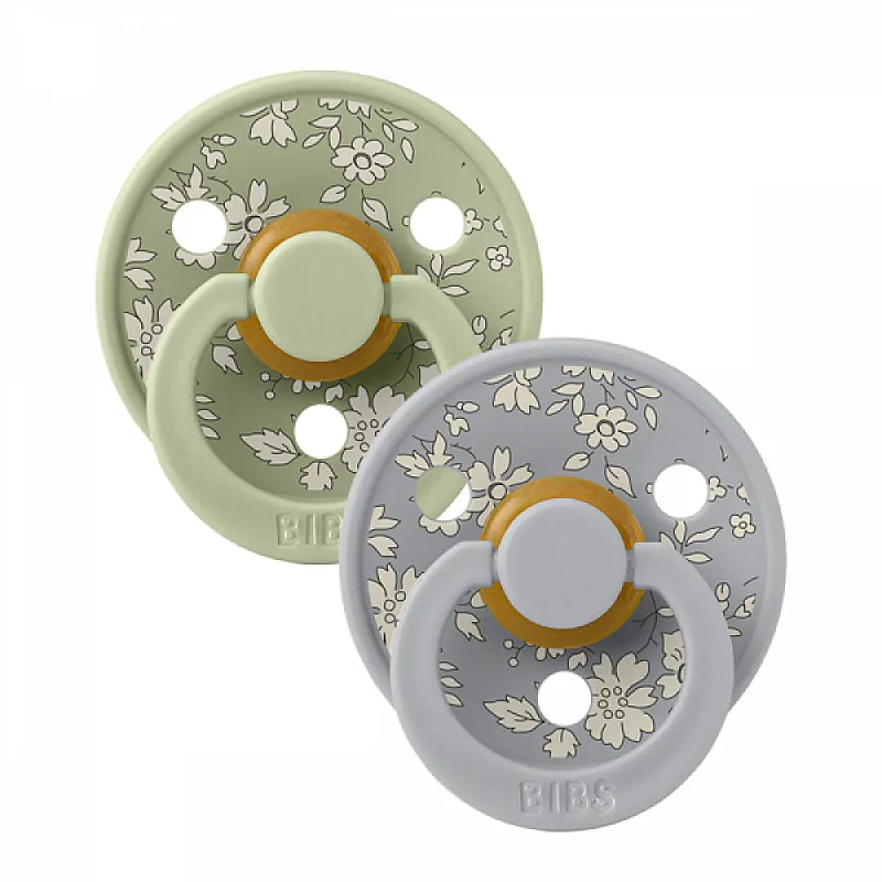 Bibs 2бр. биберони Liberty Colour, Capel - Sage Mix, 0-6м