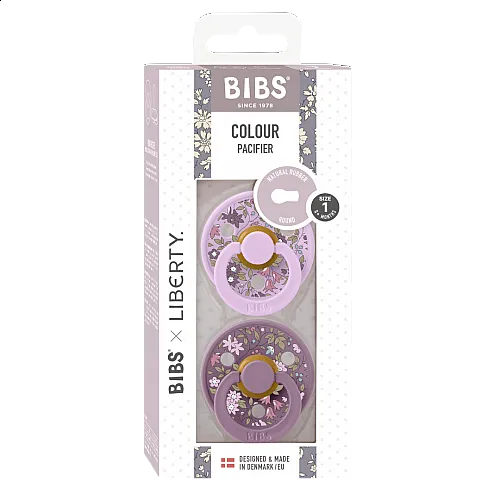 Bibs 2бр. биберони Liberty Colour Chamomile Lawn/ Violet Sky Mix, 0-6м