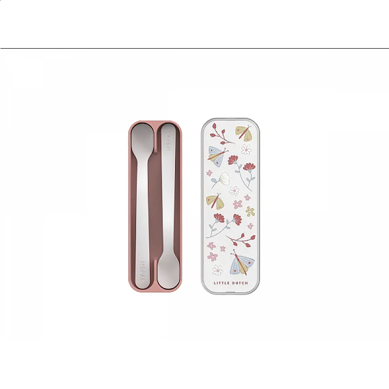 Little Dutch Комплект лъжици за хранене Flowers and Butterflies