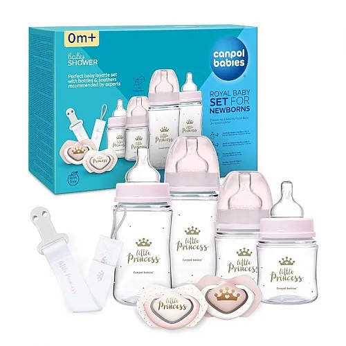 Canpol Комплект Royal baby розов