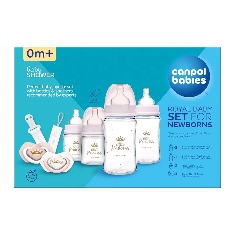 Canpol Комплект Royal baby розов