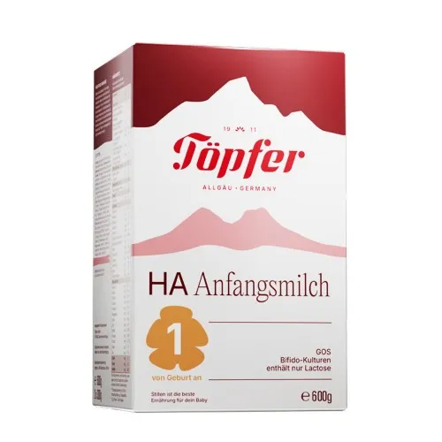 Topfer LACTANA HA1 БИО Хипоалергенно мляко за кърмачета 0м.+  600г
