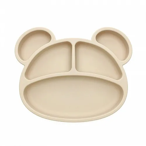 Tedsy Силиконова чиния с три отделения Мече
