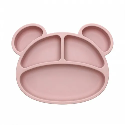 Tedsy Силиконова чиния с три отделения Мече