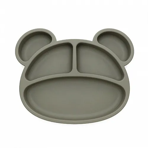 Tedsy Силиконова чиния с три отделения Мече