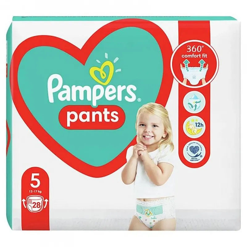 Pampers Гащички за еднократна употреба 5 Junior 12-17 кг - 28бр.