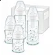 NUK FC+ Сет стъклени шишета за новородено със силиконов биберон