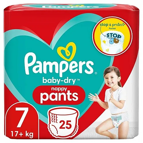 Pampers Гащички за еднократна употреба 7  17+ кг - 25бр.