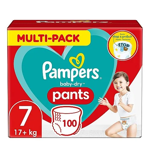 Pampers Гащички за еднократна употреба  7  17+ кг - 100бр.