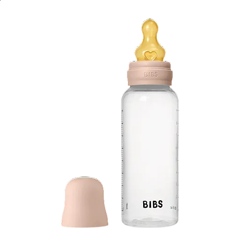 Комплект с бебешка бутилка Bibs Blush 270мл среден поток каучук