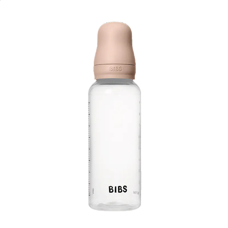 Комплект с бебешка бутилка Bibs Blush 270мл среден поток силикон