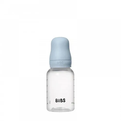 Комплект с бебешка бутилка Bibs Baby Blue 150мл бавен поток каучук