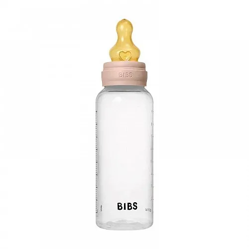 Комплект с бебешка бутилка Bibs Blush 270мл среден поток каучук