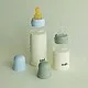 Комплект с бебешка бутилка Bibs Baby Blue 270мл среден поток каучук