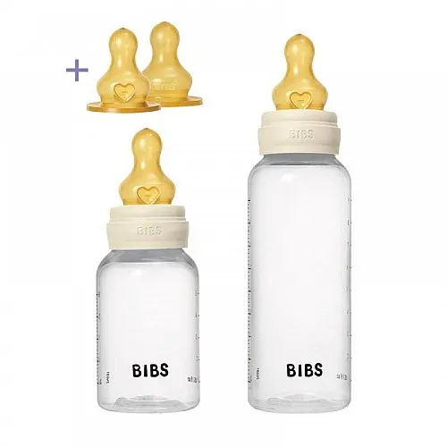 Bibs Сет Grow and Flow 2бр. бутилки 150мл и 270мл Ivory каучук
