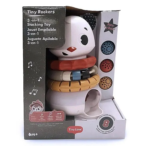 3-в-1 Електронна музикална играчка Панда от серията Tiny Rockers, с 3 възможности за игра: с топки, рингове и музика, 6м+