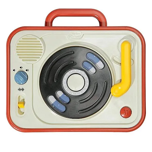 Електронна музикална играчка DJ Станция от серията Tiny Rockers, с 13 рокендрол мелодии, въртяща се peek-a-boo плоча, 12м+