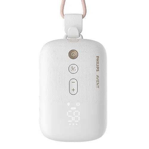 Двойна електрическа помпа Philips AVENT Hands-free SCF532/11 тип “свободни ръце”, която дискретно се побира в сутиена, задвижващ мотор с акумулаторна батерия