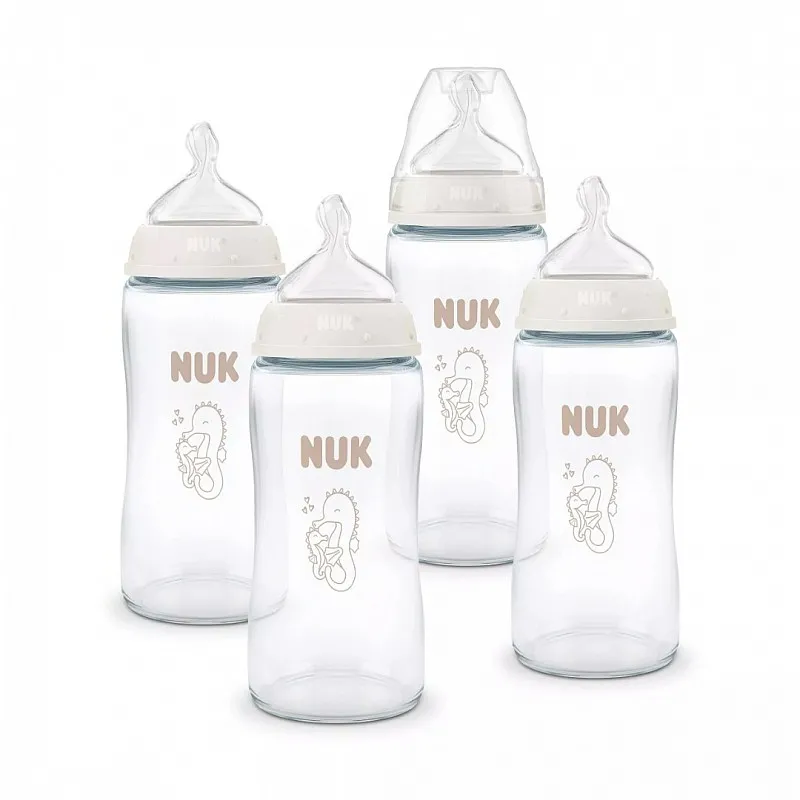 NUK First Choice +, Perfect Start, Сет стъклени шишета 4, части
