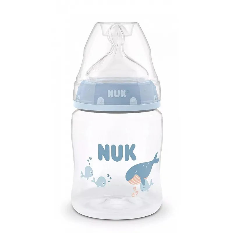 NUK First Choice РР Шише Temperature control 150мл. силиконов биберон 0+S мес. Кит