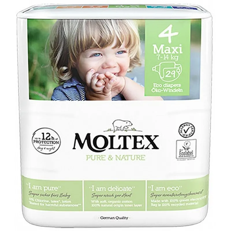 MOLTEX Еко пелени макси 4 7-14кг 29бр.