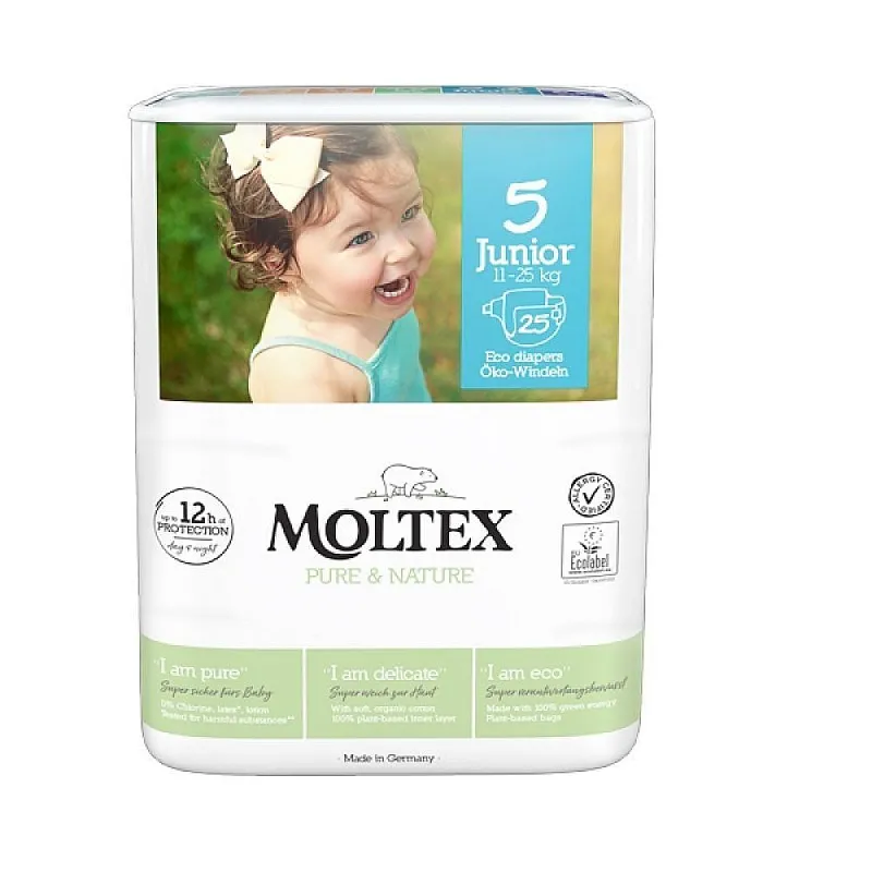 MOLTEX Еко пелени джуниър 5 11-16кг 25бр.