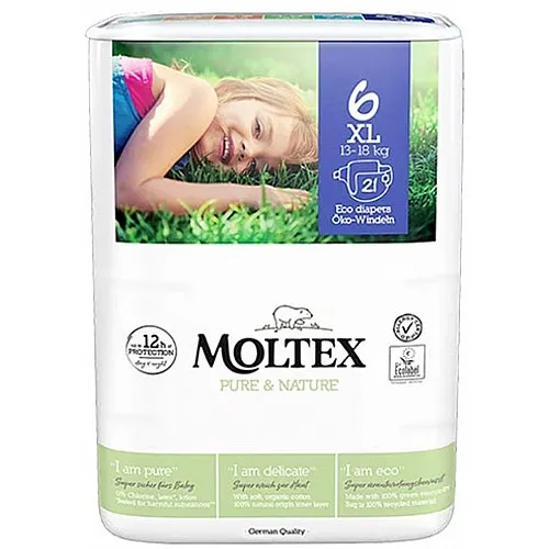 MOLTEX Еко пелени XL 6 13-18кг 21бр.
