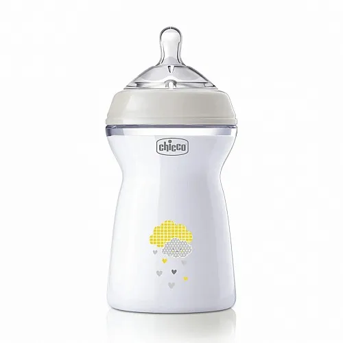 Chicco Шише Natural Feeling 330мл 6м.+