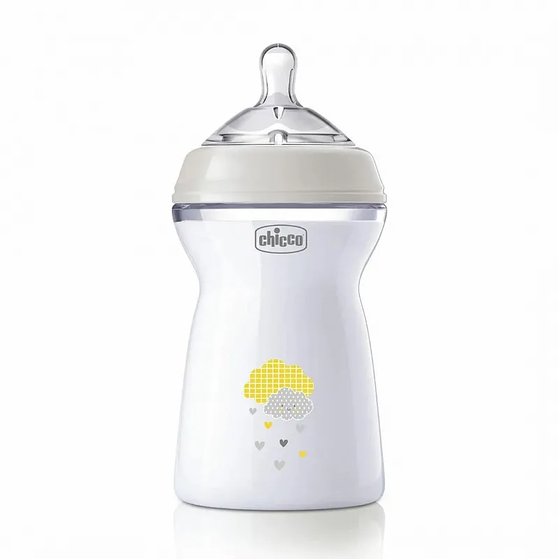 Chicco Шише Natural Feeling 330мл 6м.+