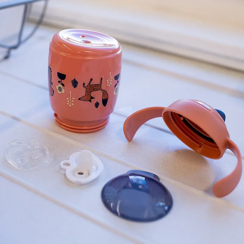 Tommee Tippee SUPERSTAR НЕРАЗЛИВАЩА СЕ ЧАША С МЕК НАКРАЙНИК с дръжки 300мл 6м+ BACSHIELD РОЗОВ