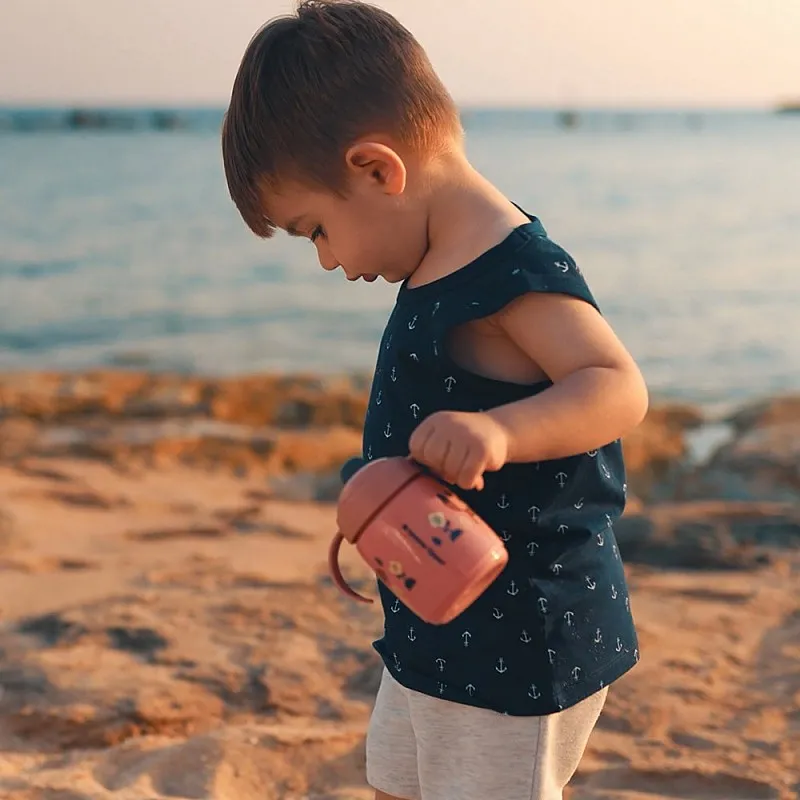 Tommee Tippee SUPERSTAR НЕРАЗЛИВАЩА СЕ ЧАША С МЕК НАКРАЙНИК с дръжки 300мл 6м+ BACSHIELD РОЗОВ