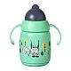 Tommee Tippee SUPERSTAR НЕРАЗЛИВАЩА СЕ ЧАША СЪС СЛАМКА с дръжки 300мл 6м+ BACSHIELD ЗЕЛЕН